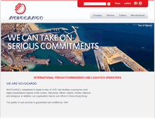 Tablet Screenshot of novocargo.com